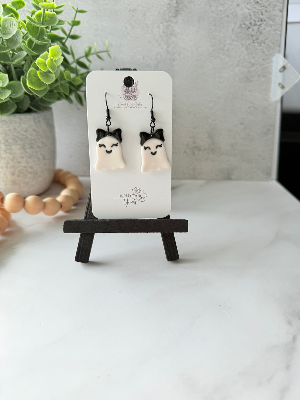Happy Ghost Dangle Earrings