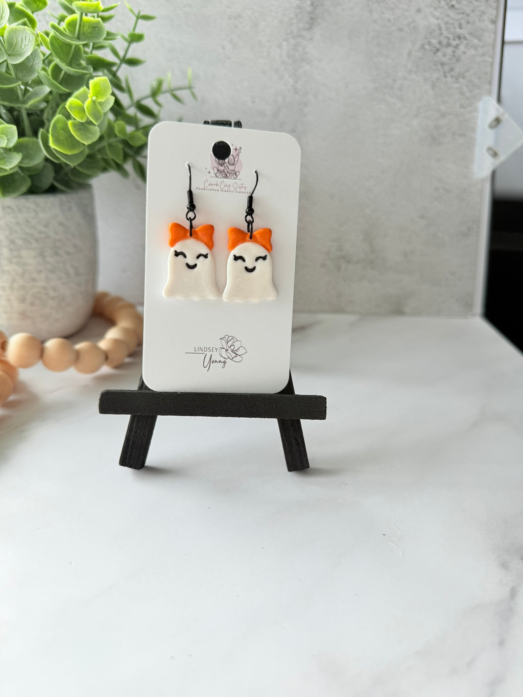 Happy Ghost Dangle Earrings