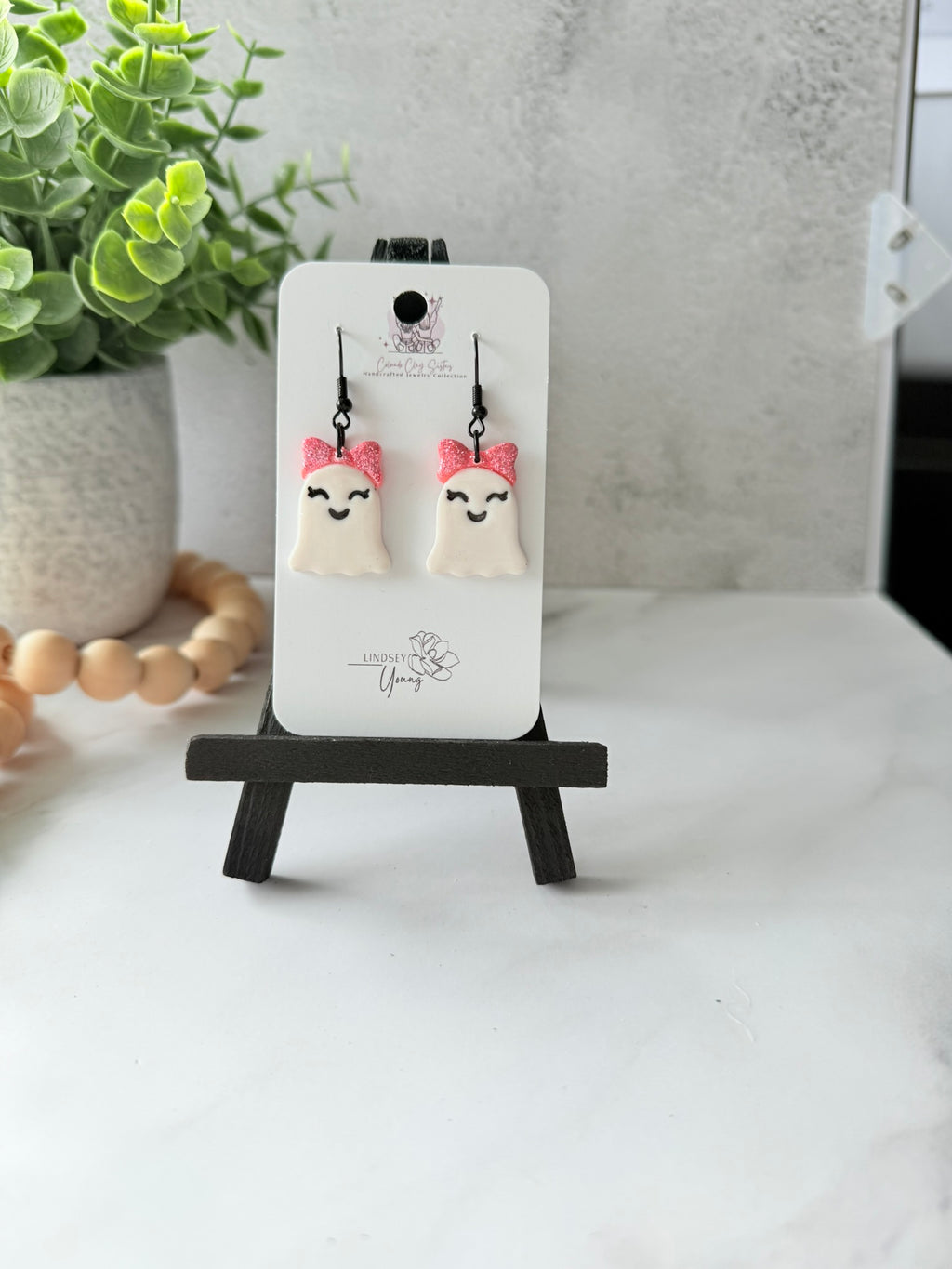 Happy Ghost Dangle Earrings