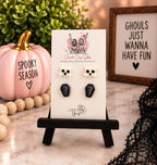 Handmade Halloween Polymer Clay Stud Earrings - Halloween Studs Collection