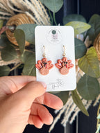 Turkey Earrings | Thanksgiving Earrings | Handmade Polymer Clay Earrings | Fall Dangle Earrings Cute Thanksgiving Jewelry Friendsgiving Gift