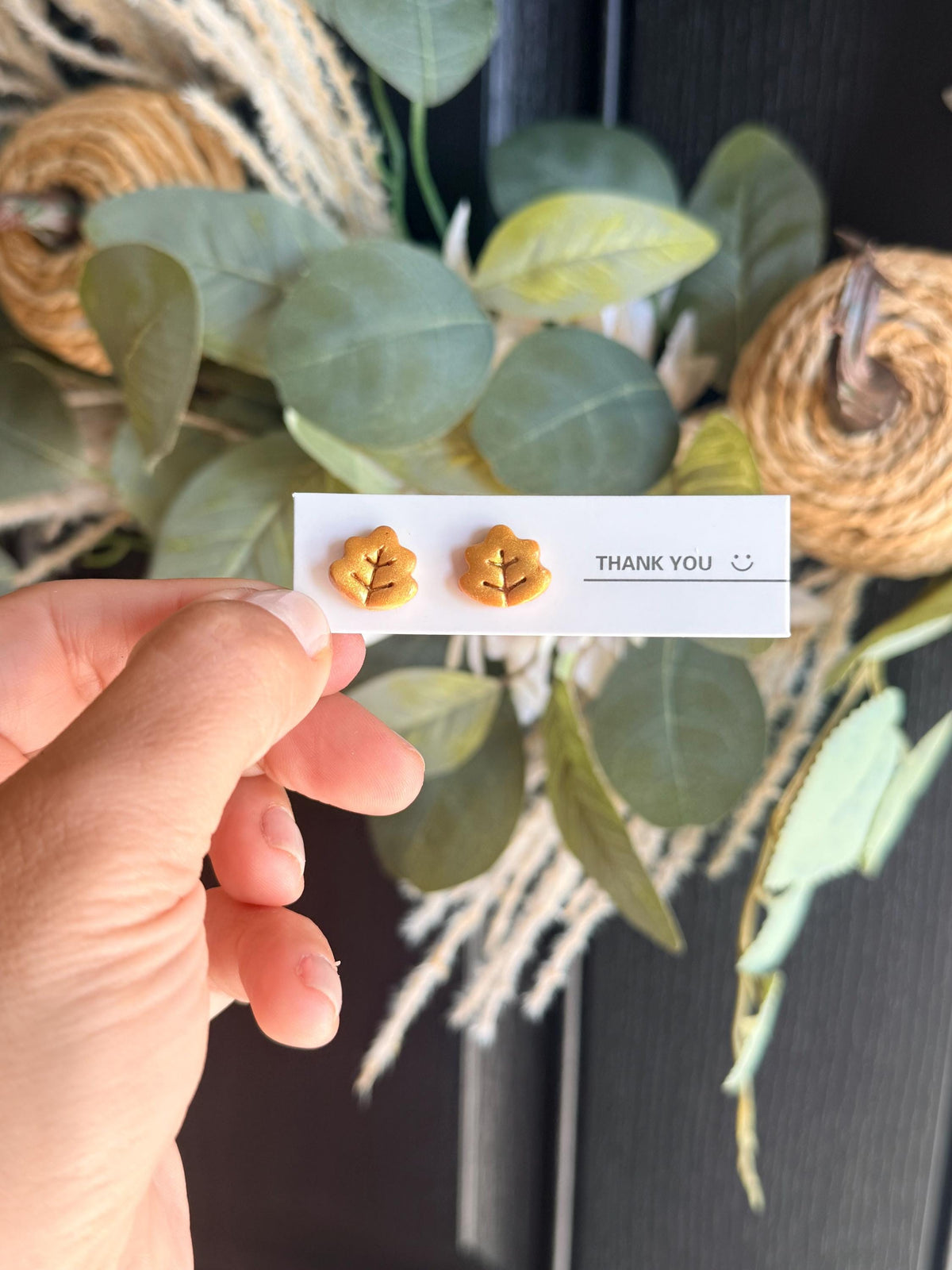 Fall Stud Earrings | Handmade Polymer Clay Earrings | Pumpkin Leaf Sunflower Acorn Earrings | Autumn Earrings | Thanksgiving Jewelry