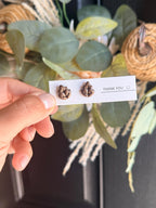 Fall Stud Earrings | Handmade Polymer Clay Earrings | Pumpkin Leaf Sunflower Acorn Earrings | Autumn Earrings | Thanksgiving Jewelry