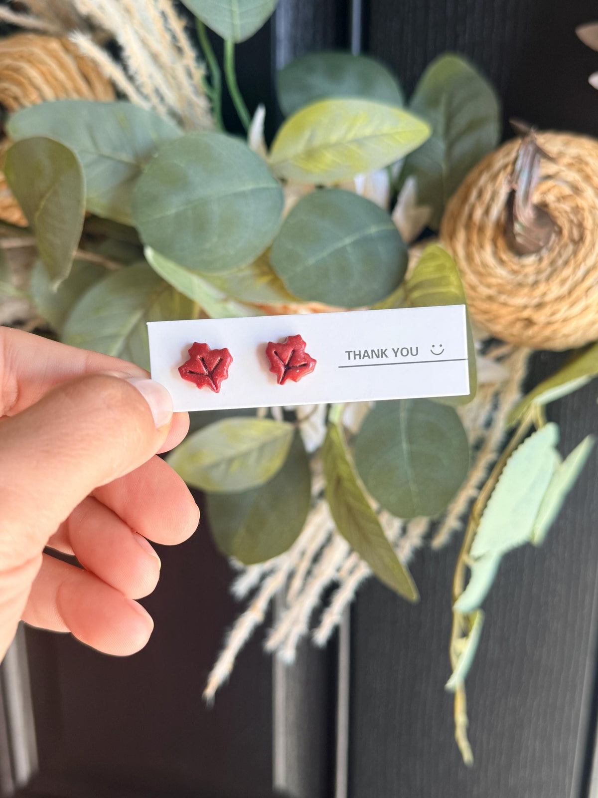 Fall Stud Earrings | Handmade Polymer Clay Earrings | Pumpkin Leaf Sunflower Acorn Earrings | Autumn Earrings | Thanksgiving Jewelry