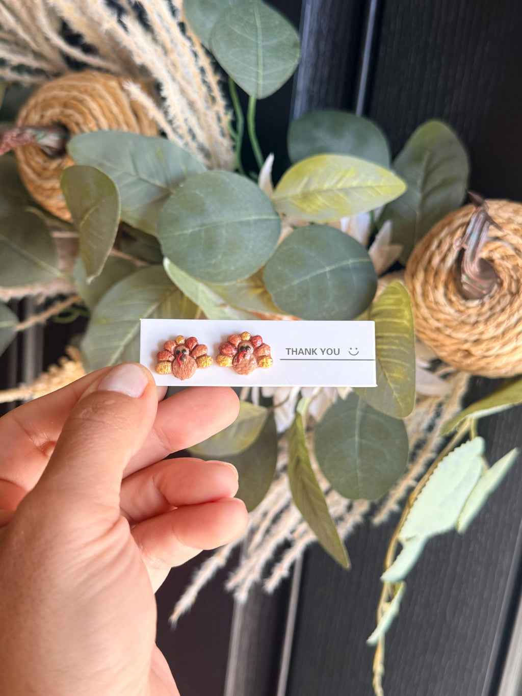 Fall Stud Earrings | Handmade Polymer Clay Earrings | Pumpkin Leaf Sunflower Acorn Earrings | Autumn Earrings | Thanksgiving Jewelry