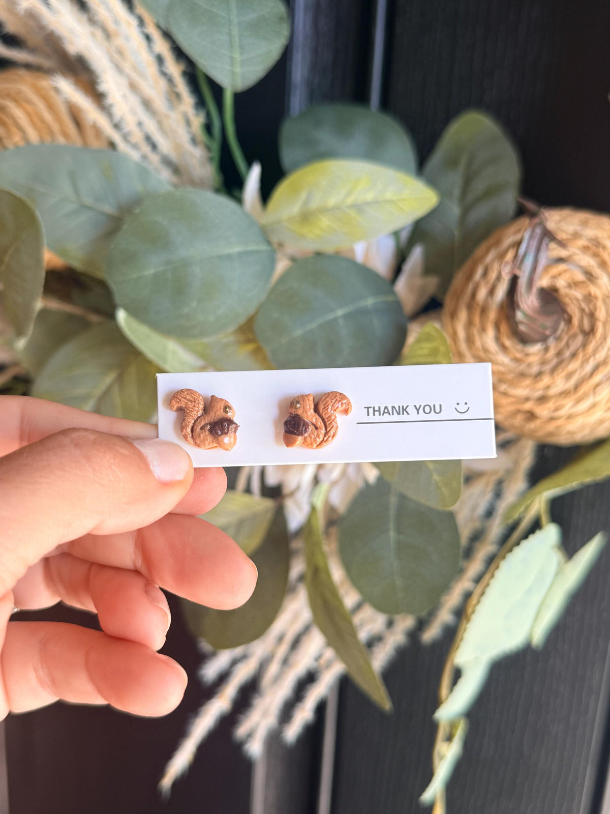 Fall Stud Earrings | Handmade Polymer Clay Earrings | Pumpkin Leaf Sunflower Acorn Earrings | Autumn Earrings | Thanksgiving Jewelry