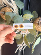 Fall Stud Earrings | Handmade Polymer Clay Earrings | Pumpkin Leaf Sunflower Acorn Earrings | Autumn Earrings | Thanksgiving Jewelry